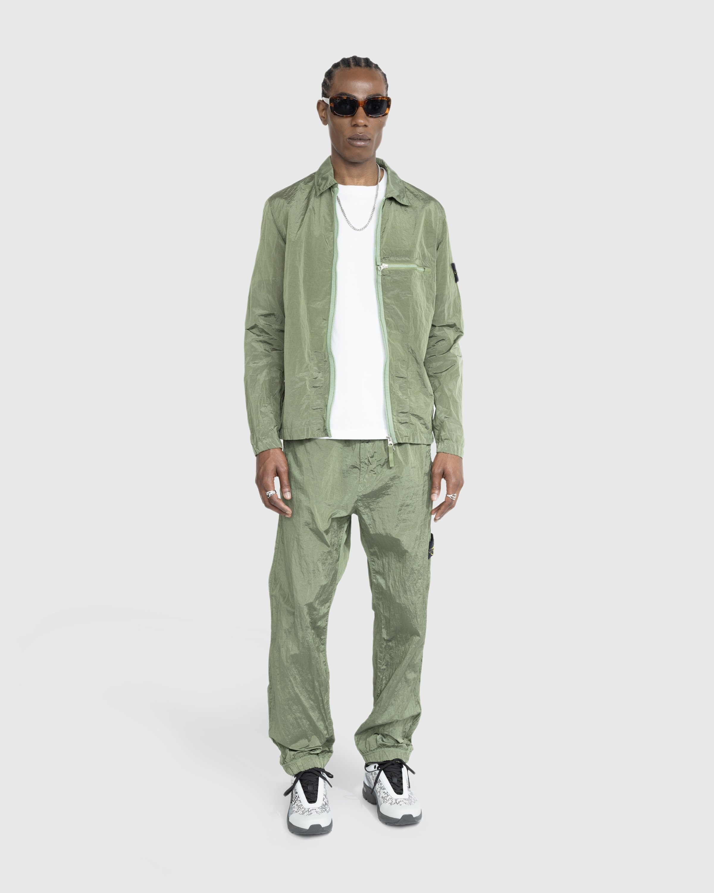 Stone Island Overshirt Green 10919 Highsnobiety Shop